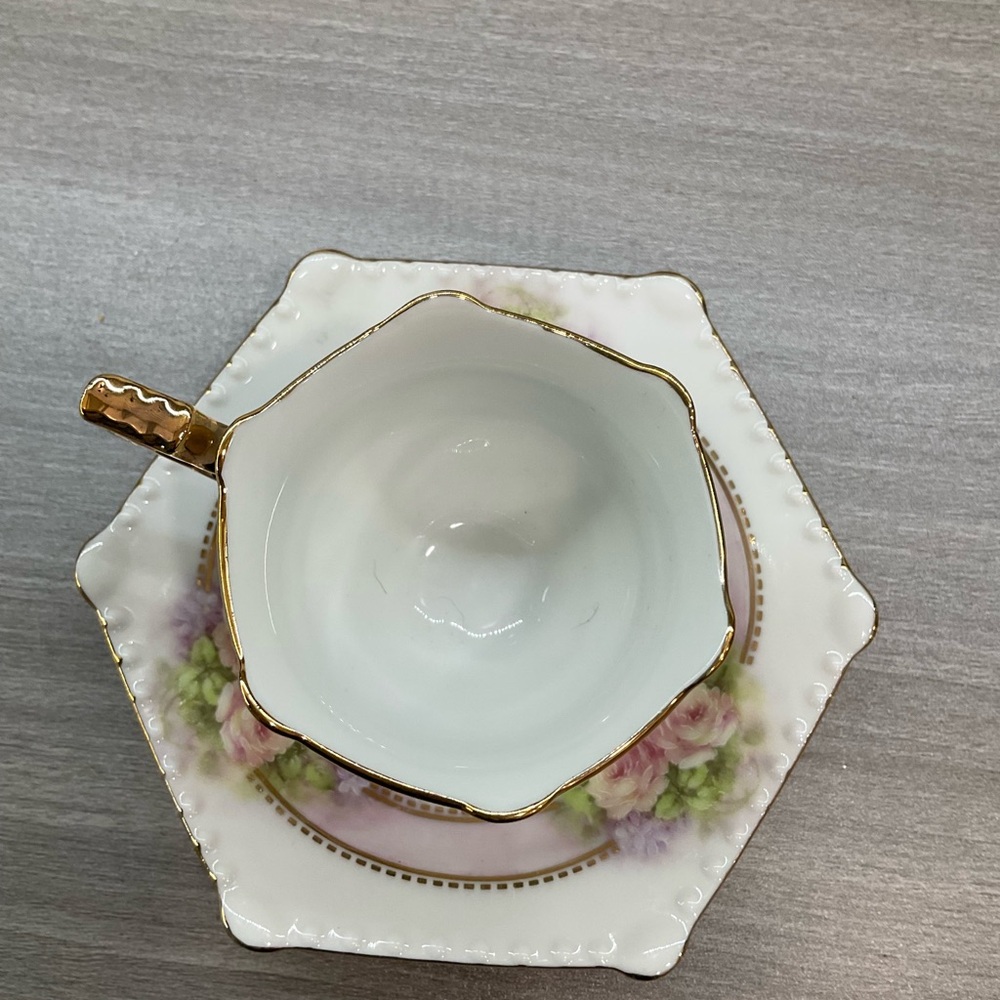 ANTIQUE B. RAINEY TEACUP AMD SAUCER - Picture 8 of 9